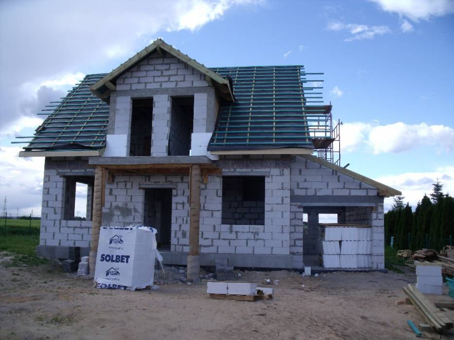 Zdjęcia przed ułożeniem dachówki